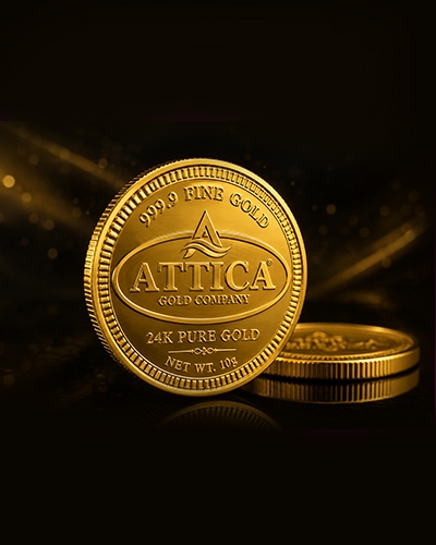 Attica 24K fine gold coin