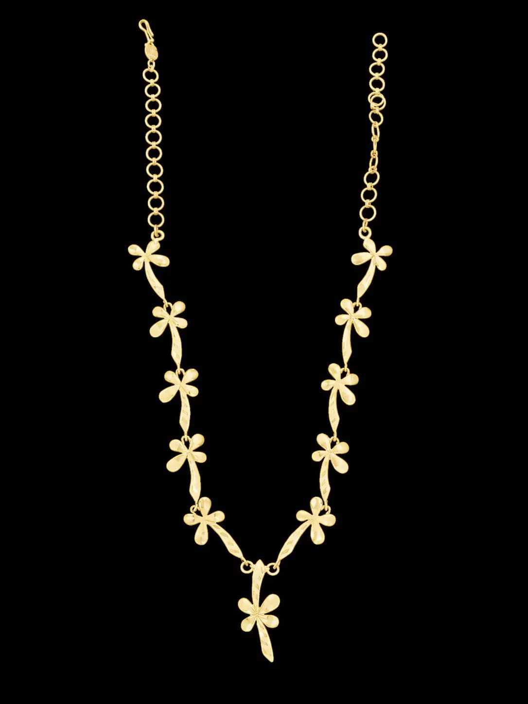 Delicate Gold Floral Necklace